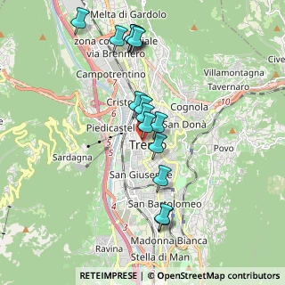 Mappa 38122 Trento TN, Italia (1.79333)