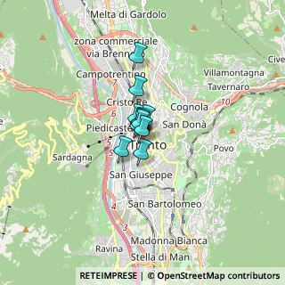 Mappa 38122 Trento TN, Italia (0.63545)