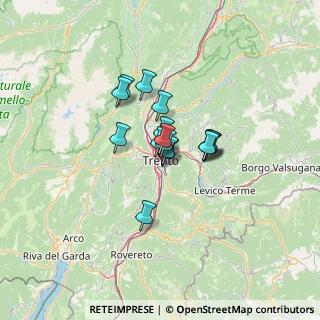 Mappa Via Calepina, 38122 Trento TN, Italia (7.54063)