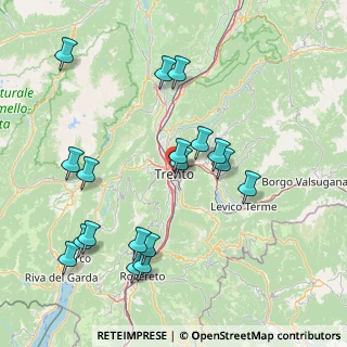 Mappa 38122 Trento TN, Italia (16.73889)