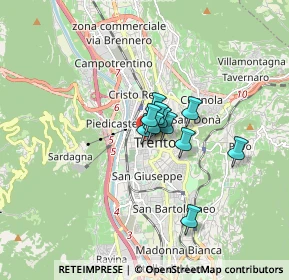 Mappa Via Giuseppe Garibaldi, 38100 Mattarello TN, Italia (0.84545)