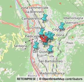 Mappa Via S. Vigilio, 38100 Trento TN, Italia (1.16818)
