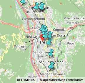 Mappa Via S. Vigilio, 38100 Trento TN, Italia (1.80667)