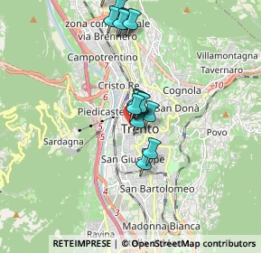 Mappa Via Giuseppe Garibaldi, 38100 Mattarello TN, Italia (1.5375)