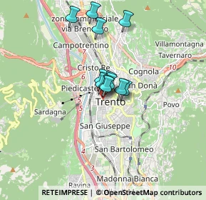 Mappa Via Giuseppe Garibaldi, 38100 Mattarello TN, Italia (1.0825)