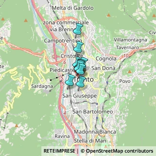 Mappa Via Giuseppe Garibaldi, 38100 Mattarello TN, Italia (0.56818)