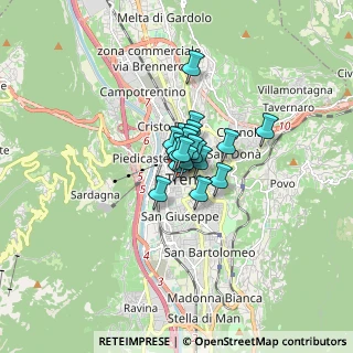 Mappa Via Giuseppe Garibaldi, 38100 Mattarello TN, Italia (0.662)