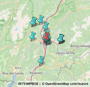 Mappa Via S. Vigilio, 38100 Trento TN, Italia (7.5575)