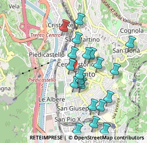 Mappa Via S. Vigilio, 38100 Trento TN, Italia (0.9005)