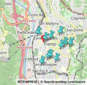 Mappa Via S. Vigilio, 38100 Trento TN, Italia (0.72182)