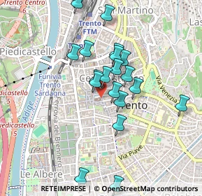 Mappa Via S. Vigilio, 38100 Trento TN, Italia (0.424)