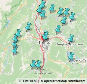 Mappa Via S. Vigilio, 38100 Trento TN, Italia (8.9115)