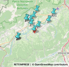 Mappa Via Zottier, 32026 Mel BL, Italia (6.53)
