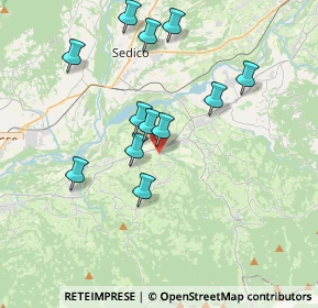 Mappa Via Zottier, 32026 Mel BL, Italia (3.46)