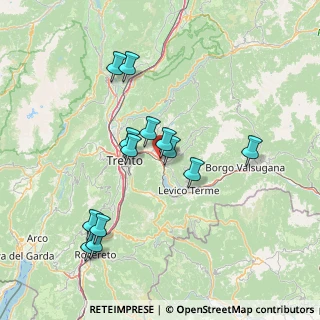 Mappa Centro commerciale Ponte Regio loc. Fratte, 38057 Pergine Valsugana TN, Italia (14.13615)