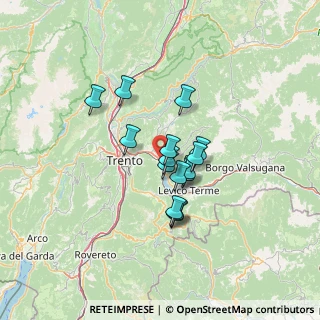 Mappa Centro commerciale Ponte Regio loc. Fratte, 38057 Pergine Valsugana TN, Italia (9.39667)