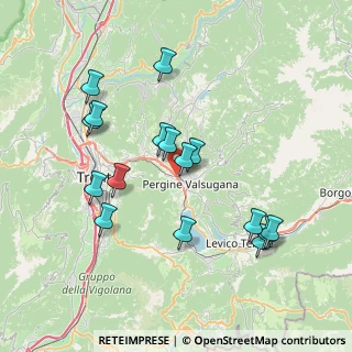 Mappa Centro commerciale Ponte Regio loc. Fratte, 38057 Pergine Valsugana TN, Italia (7.46938)
