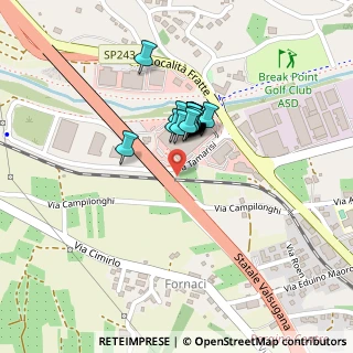 Mappa Centro commerciale Ponte Regio loc. Fratte, 38057 Pergine Valsugana TN, Italia (0.13)