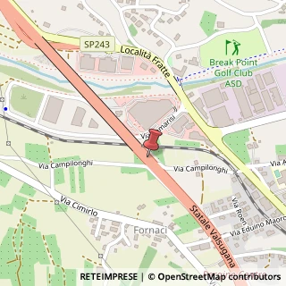 Mappa Centro Commerciale Ponte Regio Loc. Fratte, 24, 38057 Pergine Valsugana, Trento (Trentino-Alto Adige)