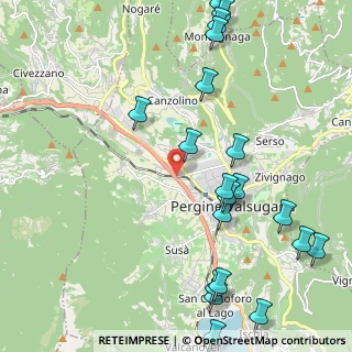 Mappa Centro commerciale Ponte Regio loc. Fratte, 38057 Pergine Valsugana TN, Italia (2.6895)