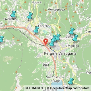 Mappa Centro commerciale Ponte Regio loc. Fratte, 38057 Pergine Valsugana TN, Italia (2.62727)
