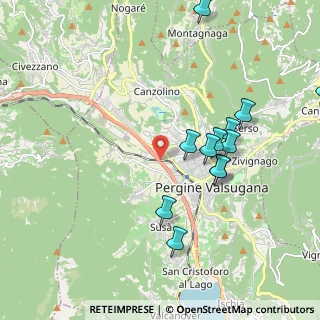 Mappa Centro commerciale Ponte Regio loc. Fratte, 38057 Pergine Valsugana TN, Italia (2.05667)