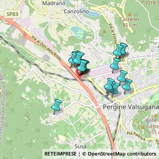 Mappa Centro commerciale Ponte Regio loc. Fratte, 38057 Pergine Valsugana TN, Italia (0.647)