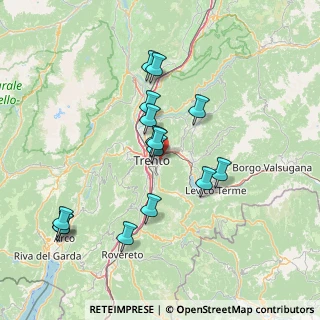 Mappa Via Sommarive, 38123 Povo TN, Italia (13.81867)