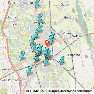 Mappa Via San Valentino, 33100 Udine UD, Italia (1.6115)