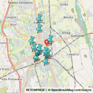 Mappa Via San Valentino, 33100 Udine UD, Italia (1.35)