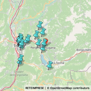 Mappa Via dei Moli, 38057 Pergine Valsugana TN, Italia (8.04)