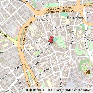 Mappa Via Francesco Mantica, 28, 33100 Udine, Udine (Friuli-Venezia Giulia)