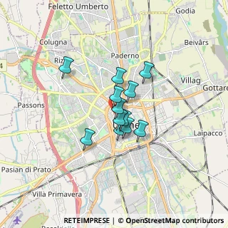 Mappa Via Pietro Zorutti, 33100 Udine UD, Italia (1.02917)