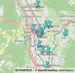 Mappa Via Giuseppe Verdi, 38100 Trento TN, Italia (1.50417)