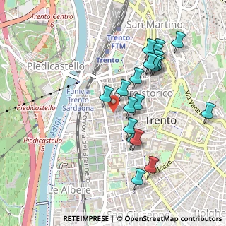 Mappa Via Giuseppe Verdi, 38100 Trento TN, Italia (0.465)