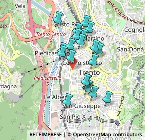 Mappa Via Giuseppe Verdi, 38100 Trento TN, Italia (0.73)