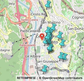 Mappa Via Giuseppe Verdi, 38100 Trento TN, Italia (0.69824)