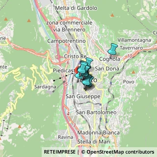 Mappa Via Giuseppe Verdi, 38100 Trento TN, Italia (0.51769)