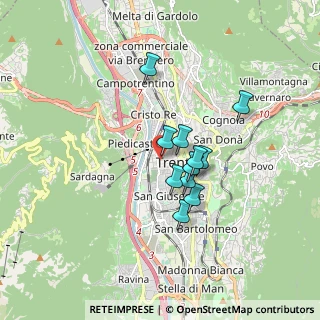 Mappa Via Don Arcangelo Rizzi, 38122 Trento TN, Italia (1.23636)