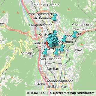 Mappa Via Giuseppe Verdi, 38100 Trento TN, Italia (0.732)