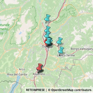 Mappa Via Giuseppe Verdi, 38100 Trento TN, Italia (9.645)