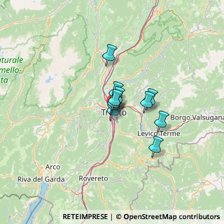 Mappa Via Antonio Rosmini, 38100 Trento TN, Italia (6.93091)