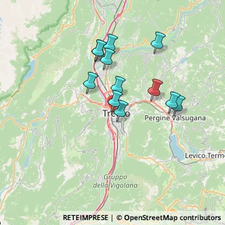 Mappa Via Antonio Rosmini, 38100 Trento TN, Italia (6.1825)