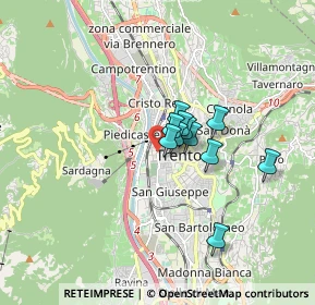 Mappa Via Antonio Rosmini, 38100 Trento TN, Italia (1.02455)