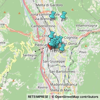 Mappa Via Antonio Rosmini, 38100 Trento TN, Italia (0.795)