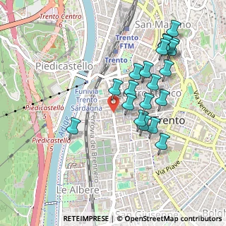 Mappa Via Antonio Rosmini, 38100 Trento TN, Italia (0.4585)
