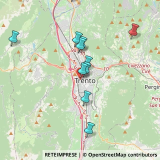 Mappa Via Antonio Rosmini, 38100 Trento TN, Italia (3.91636)