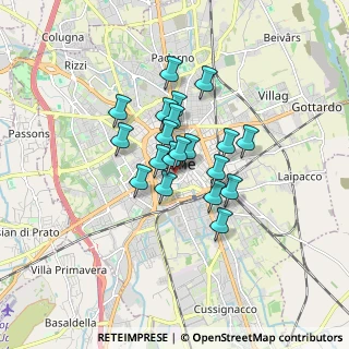 Mappa Via Bonaldo Stringher, 33100 Udine UD, Italia (1.124)