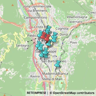 Mappa Via Bartolomeo Malfatti, 38122 Trento TN, Italia (0.90563)