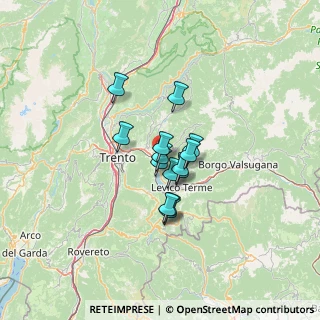 Mappa Via Crivelli, 38057 Pergine Valsugana TN, Italia (8.19357)